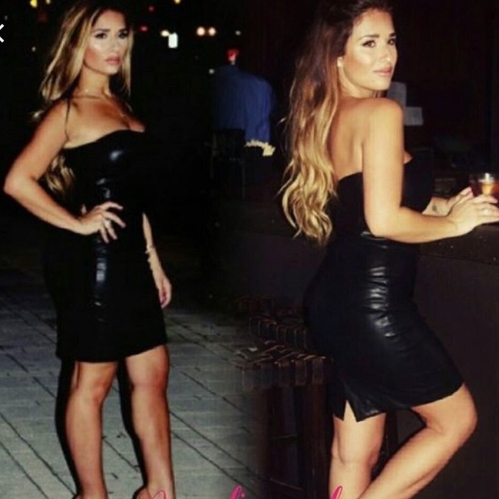 Kittenish Faux Leather Angelina Dress!